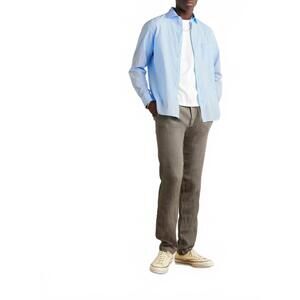 NEW HARTFORD paul pat button down shirt in pale blue
